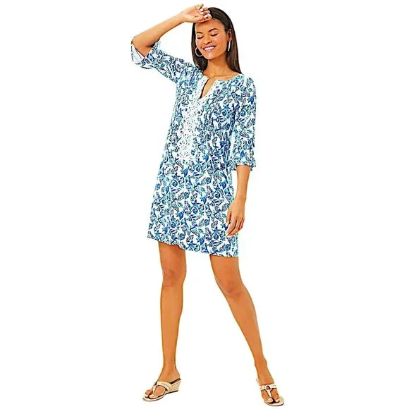 Lilly Pulitzer Krysta Dress in Resort White/Shell Collector NWT - Size X-Large - Picture 3 of 8